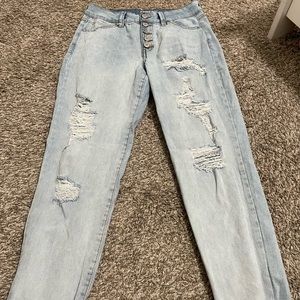 High rise jeans